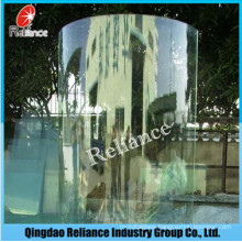 10mm Curved Tempered Glass for Bathroom